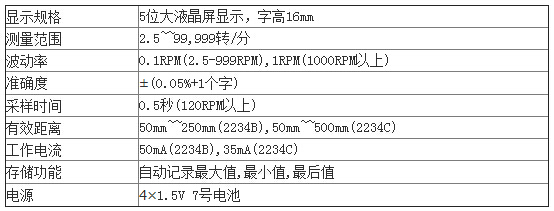 非接触式光电转速表